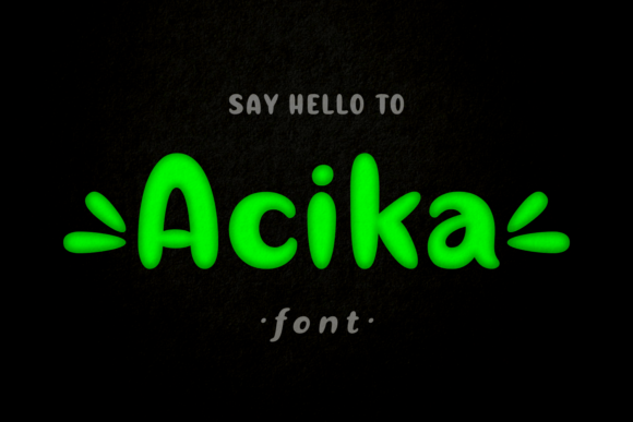 Acika: A Playful Display Font for Branding