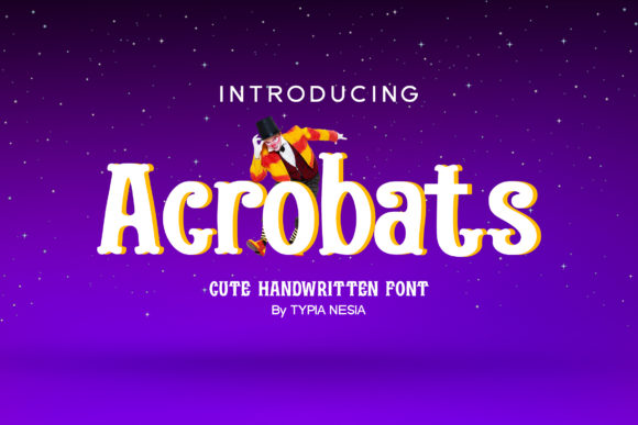 Acrobats: A Playful Display Font for Bold Branding