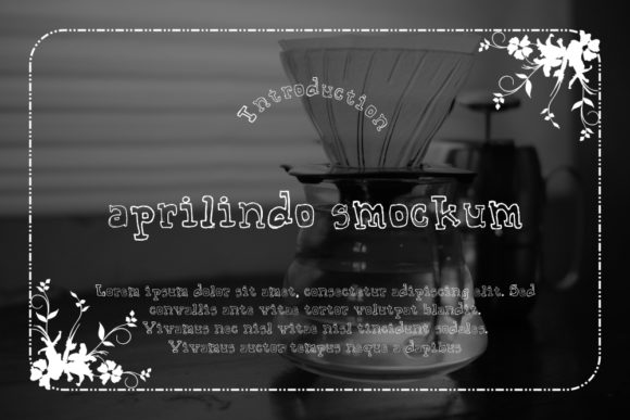 Aprilindo Smockum: A Quirky Display Font for Bold Brands