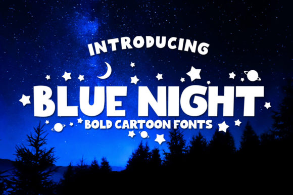 Blue Night Font: Bold Display Type for Campaigns