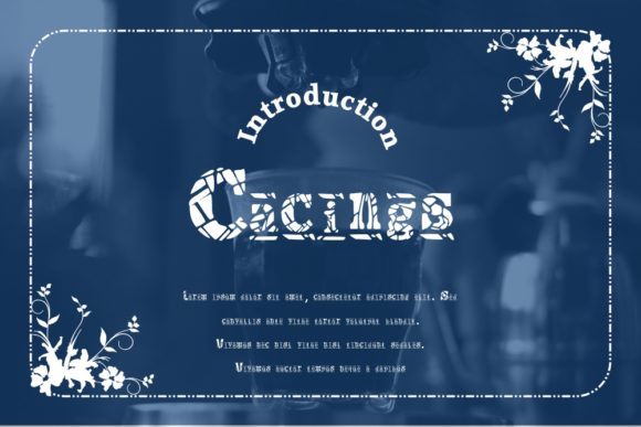 Cacings: A Playful Display Font for Crafters