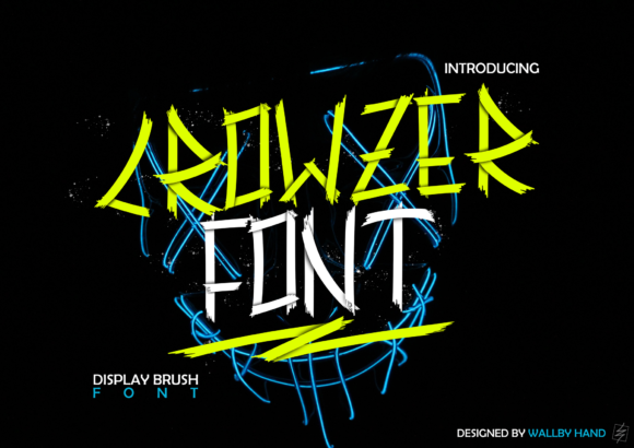 Crowzer Font Review: Authentic Brush Display Type