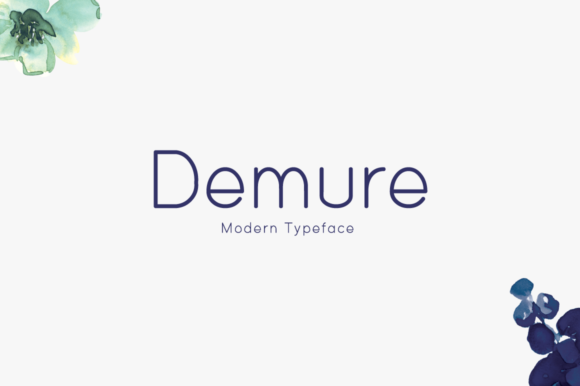 Demure: A Clean Display Font for Modern Editorial Design