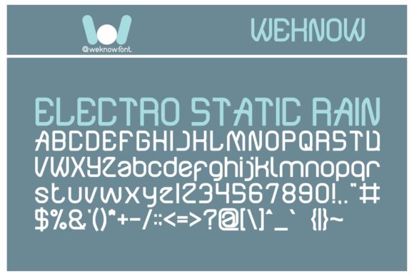 Electro Static Rain: A Futuristic Display Font for Bold Brands