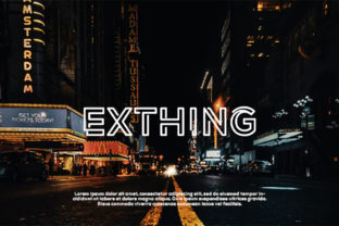 Exthing: A Modern Display Font for Web Design