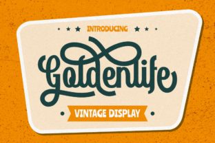 Goldenlife Font: A Nostalgic Display Typeface Review
