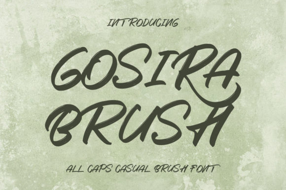 Gosira Brush Font for Modern Web Design