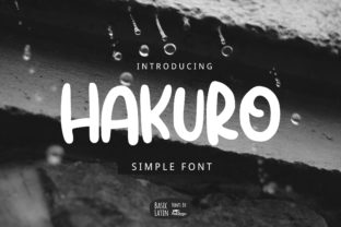 Hakuro: A Playful Display Font for Makers