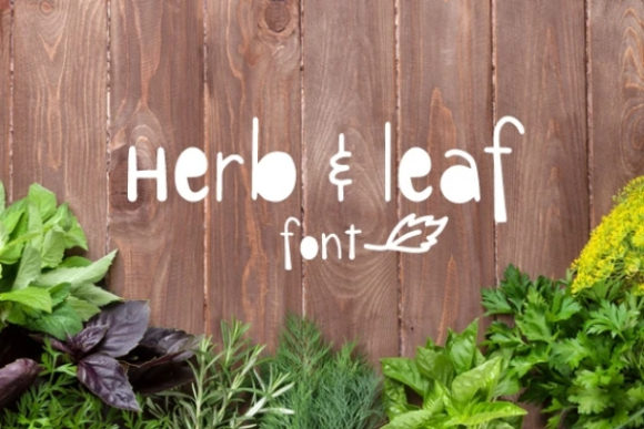 Herb Leaf: A Playful Display Font for Editors