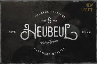 Heubeul: A Vintage Display Font for Brand Identity