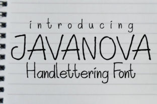 Javanova: A Playful Display Font for Editors