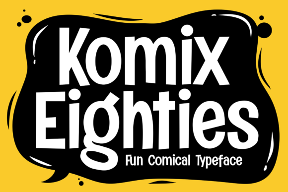 Komix Eighties: A Display Font for Modern Brands