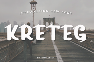 Kreteg: A Bold Display Font for Web Headers