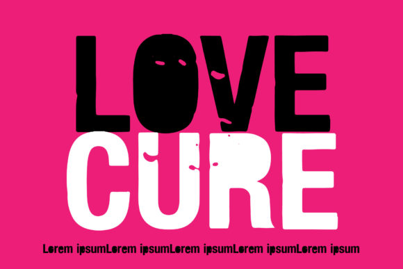 Lovecure Font Review for Campaign Design