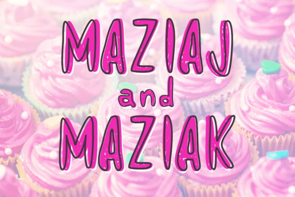 Maziaj and Maziak: A Quirky Display Font for Bold Campaigns
