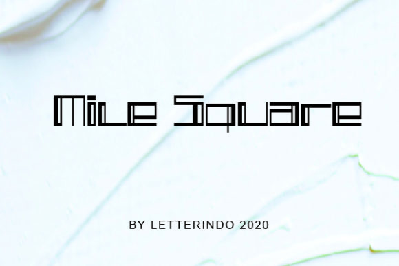 Mile Square: A Futuristic Display Font for Bold Branding