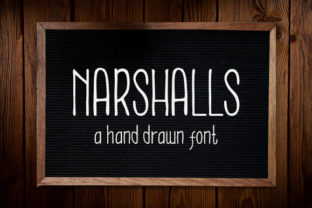 Narshalls: A Hand-Drawn Display Font for Makers
