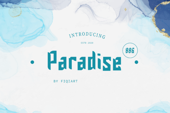 Paradise 886: A Modern Display Typeface for Editorial Design