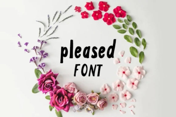 Pleased: A Friendly Display Font for Editorial Design