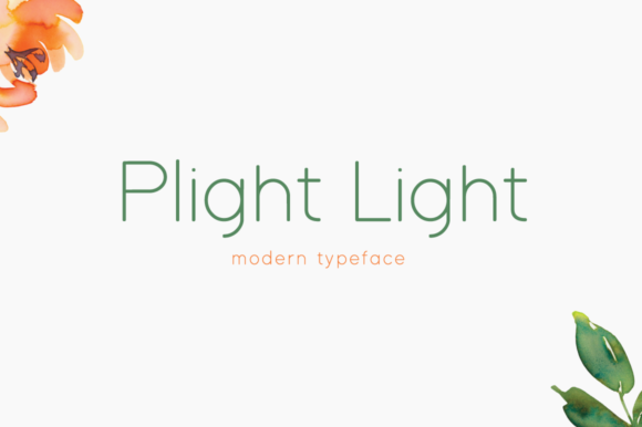 Plight Light: A Refined Display Font for Editorial Design