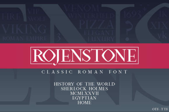 Rojenstone: A Serif Typeface for Editorial Design