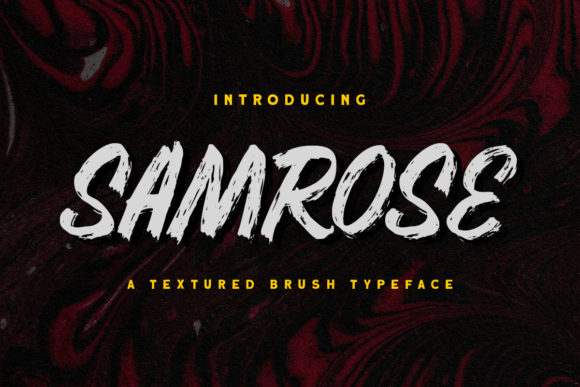 Samrose: A Textured Display Font for Digital Branding
