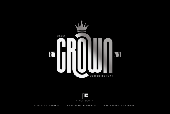 Silvel Crown: A Premium Display Font for Branding