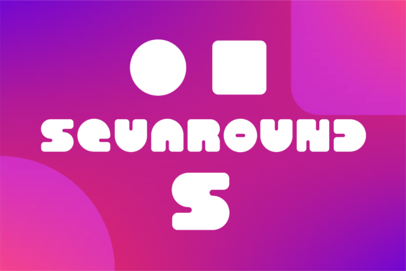 Squaround S: A Playful Display Font for Digital Design