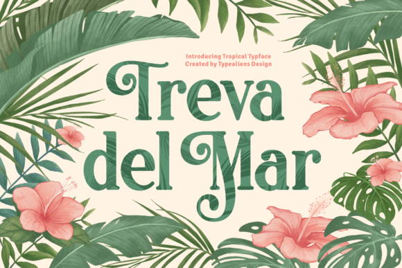 Treva Del Mar: A Vintage Display Font for Bold Brands