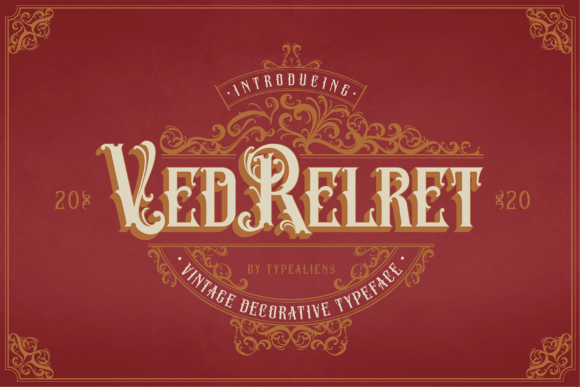 Ved Relret: The Vintage Display Font for Bold Campaigns